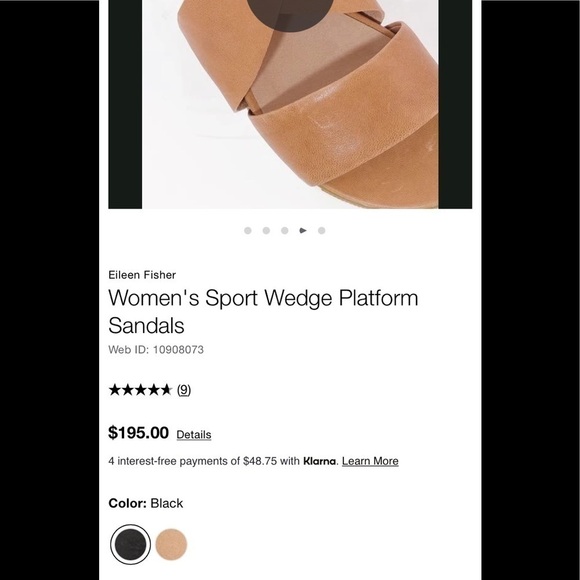 Eileen fisher Sport Wedge Platform Sandals - Picture 9 of 10